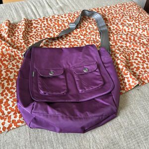 Columbia crossbody messenger bag purple with grey